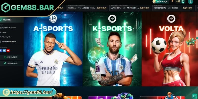 Khám phá sảnh A-Sports GEM88
